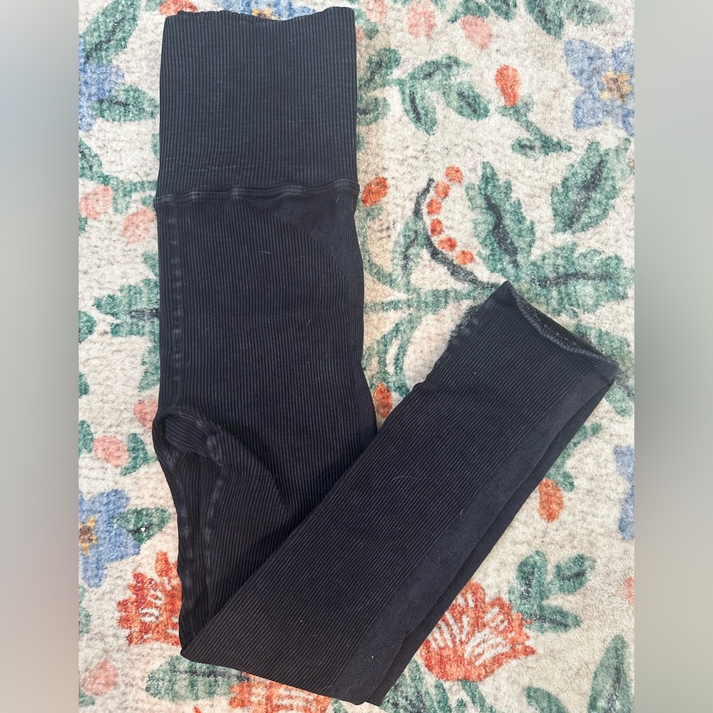 High Rise Good Karma Ribbed Leggings by FP Movement